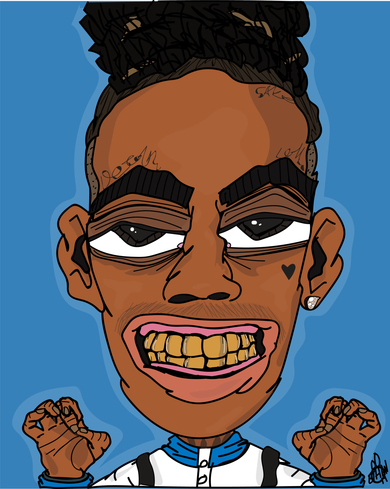 YNW Melly Cartoon Wallpapers Wallpaper Cave