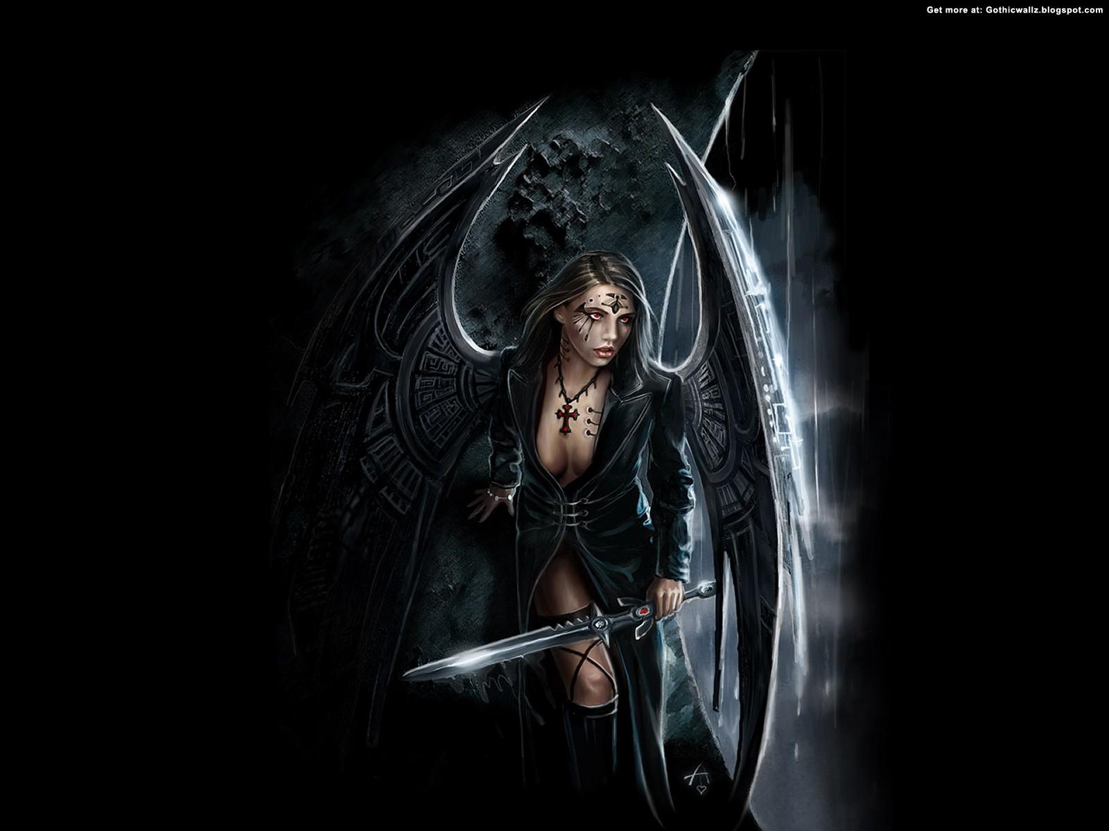 Gothic Angel Wallpapers Wallpaper Cave