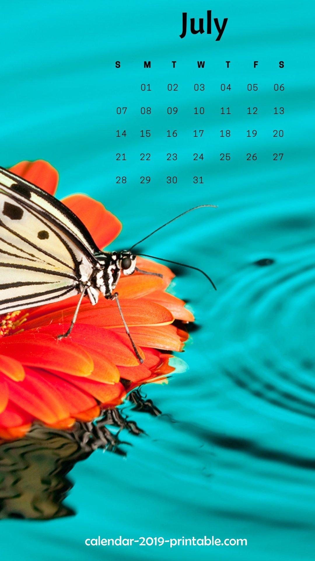 July 2019 Calendar Wallpapers Wallpaper Cave