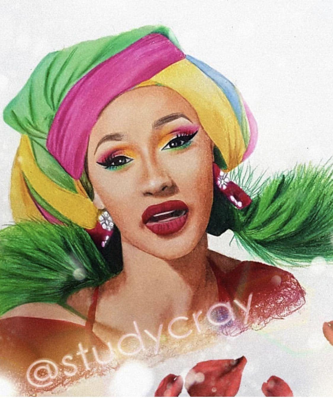 Cardi B Drawing Wallpapers Wallpaper Cave