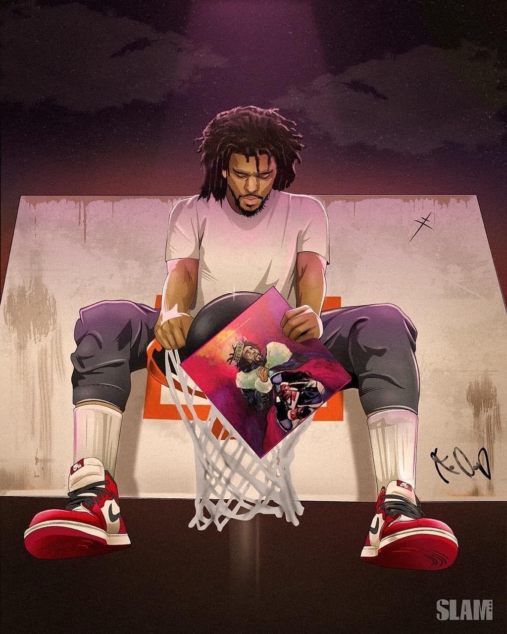 J Cole Cartoon Wallpapers Wallpaper Cave