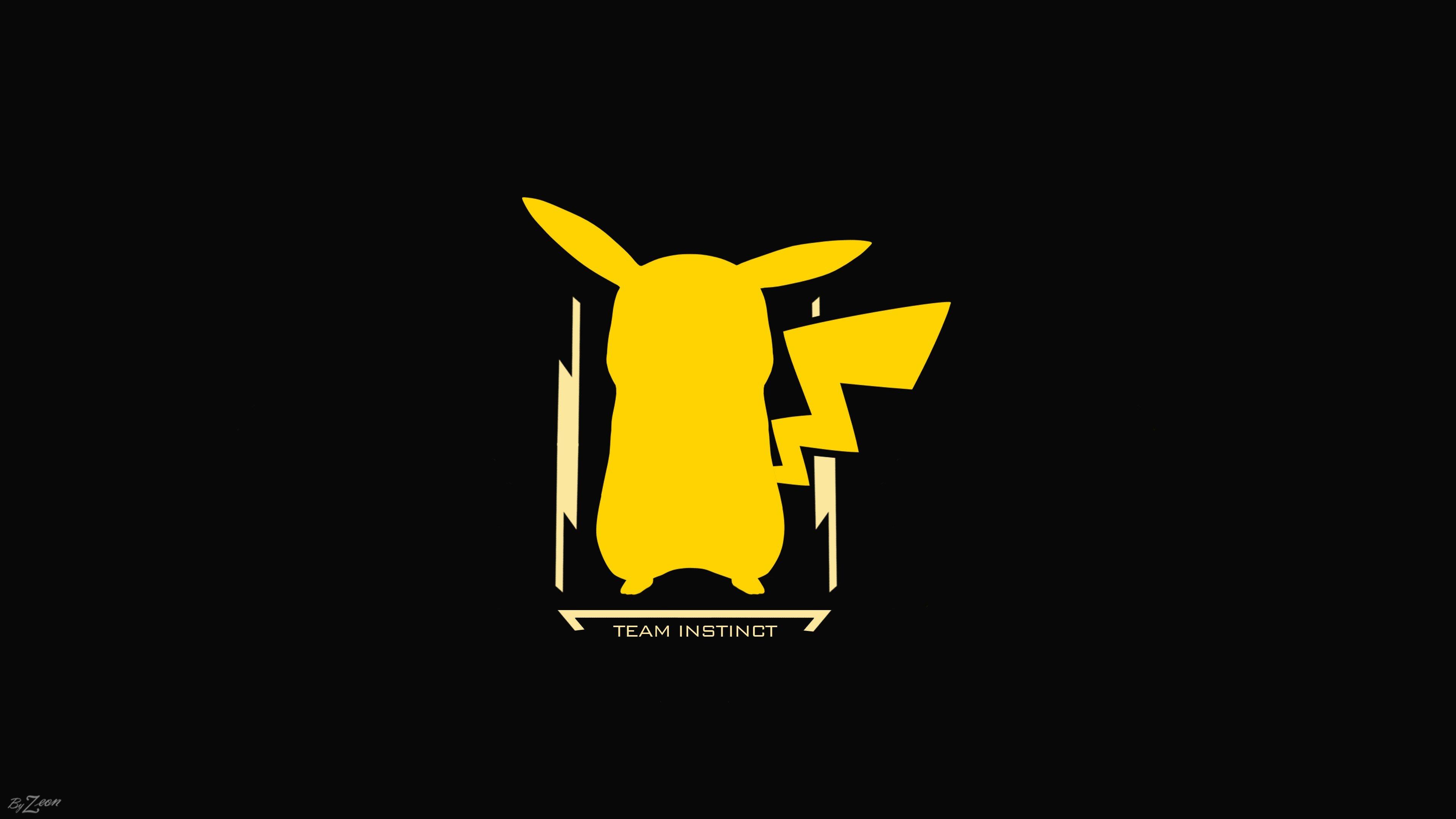 Pikachu Black Background