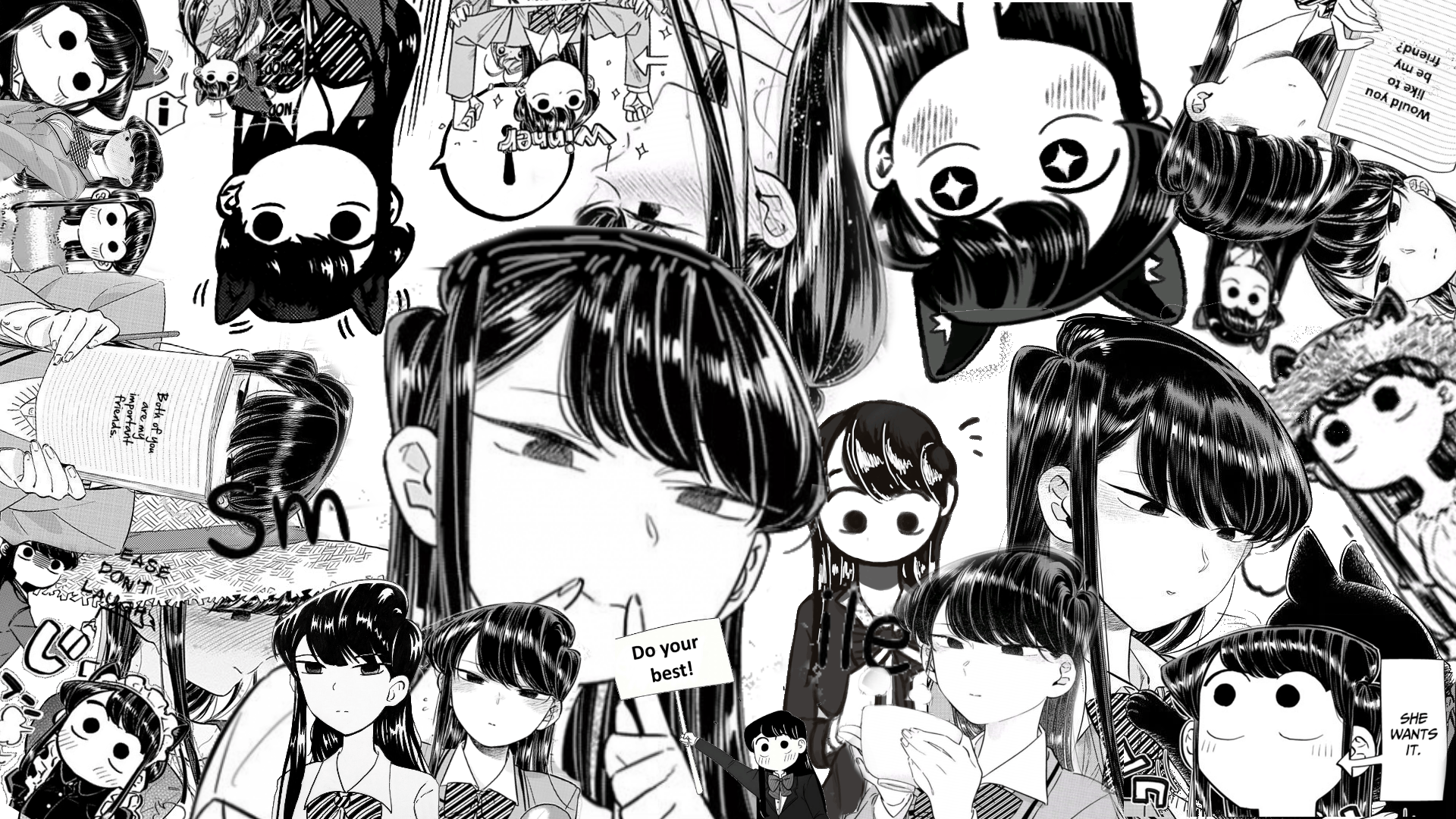 Komi Can't Communicate Wallpapers Wallpaper Cave