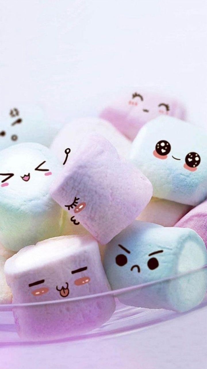 Kawaii Marshmallows Wallpapers Wallpaper Cave