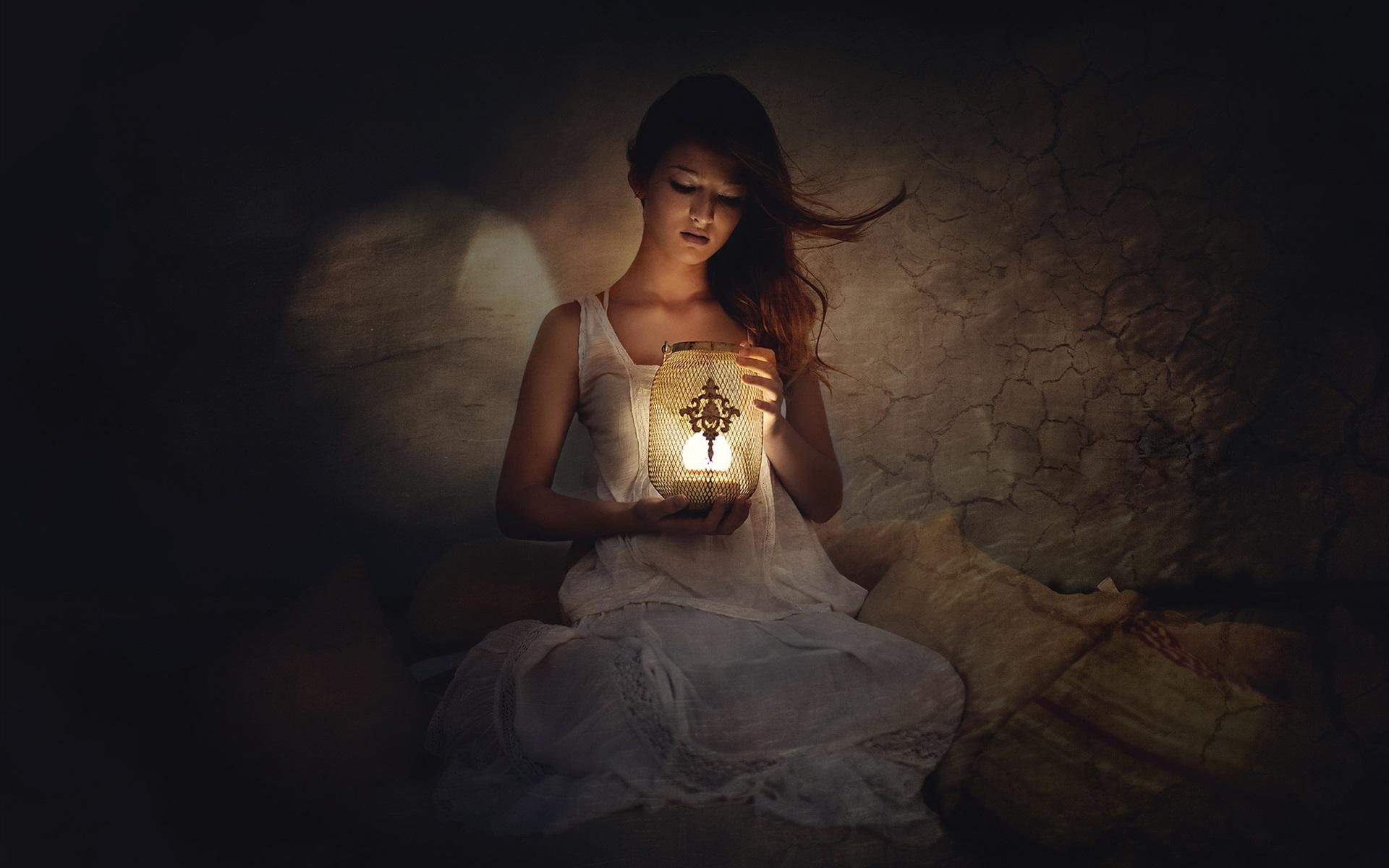 Lamp Girl Wallpapers Wallpaper Cave