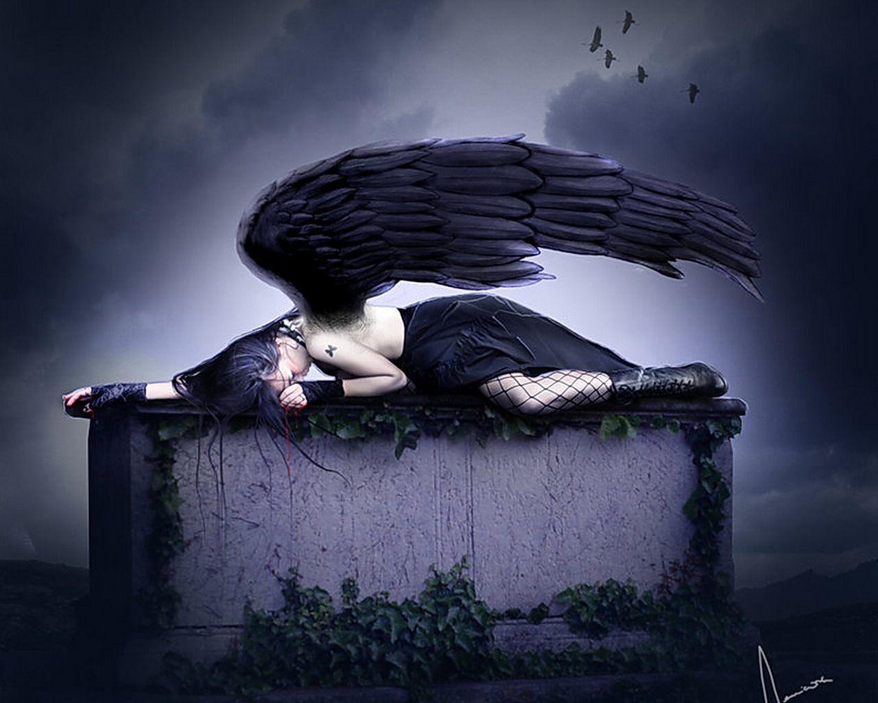 Gothic Angel Wallpapers Wallpaper Cave