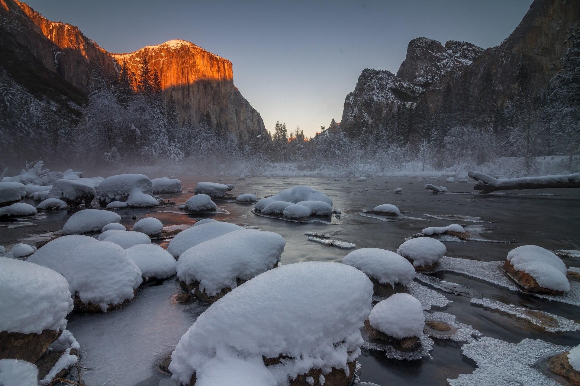 Yosemite National Park Winter Scenery Wallpapers Wallpaper Cave