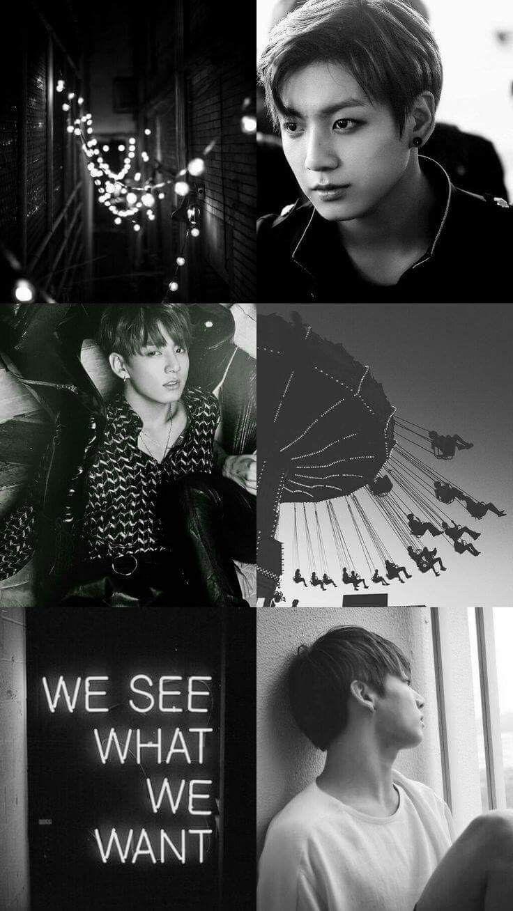 Black And White Aesthetic Jungkook Wallpapers Wallpaper Cave