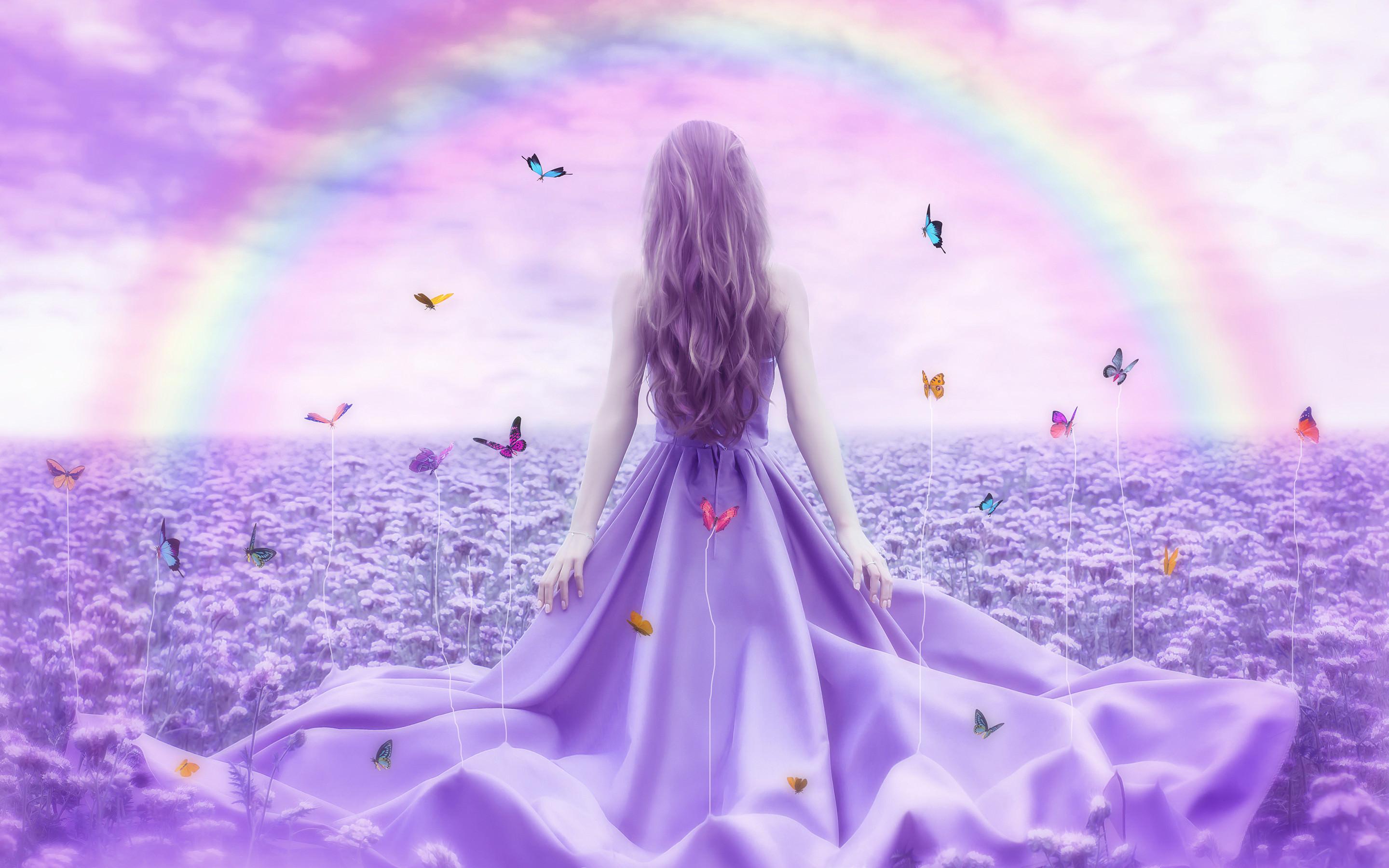 Butterfly Girl Wallpapers Wallpaper Cave