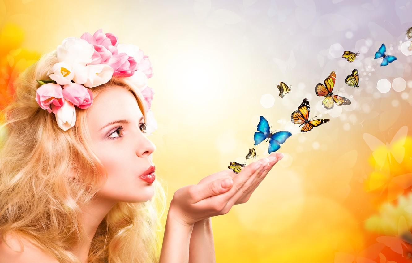 Butterfly Girl Wallpapers Wallpaper Cave