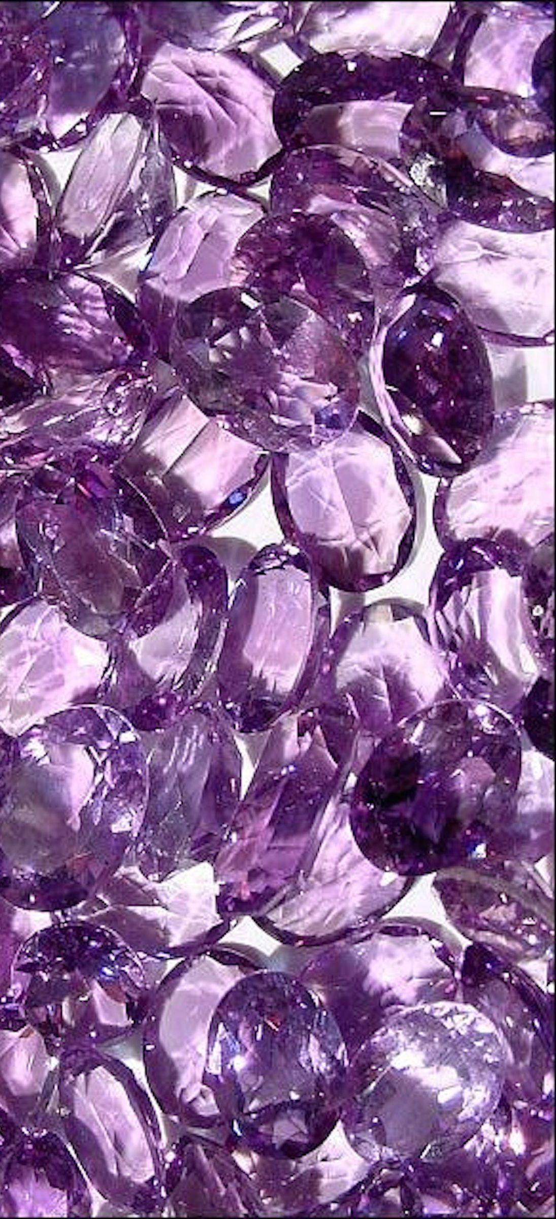 Purple Neon Crystal Stone Wallpapers Wallpaper Cave