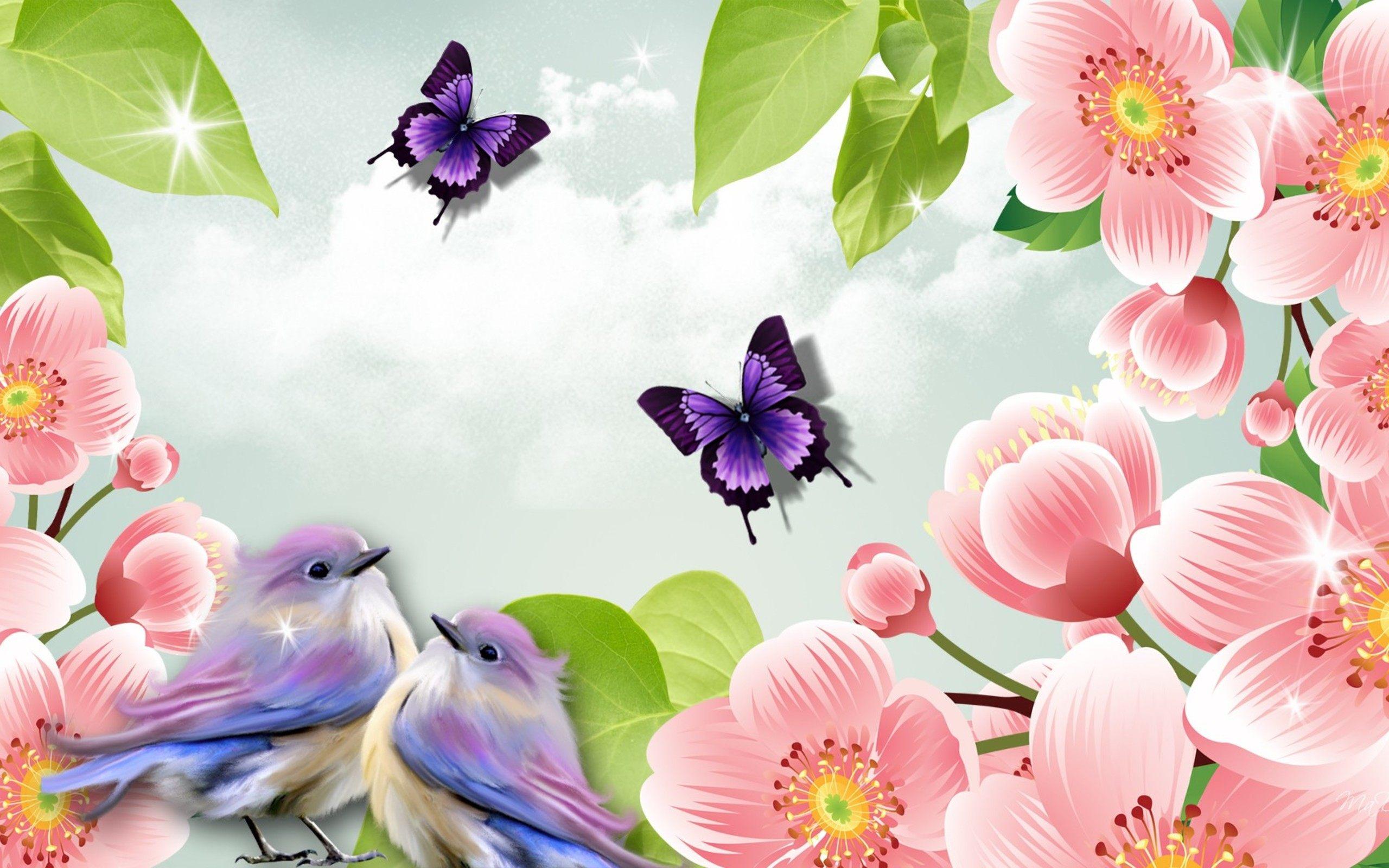 Birds And Butterflies Wallpapers Wallpaper Cave