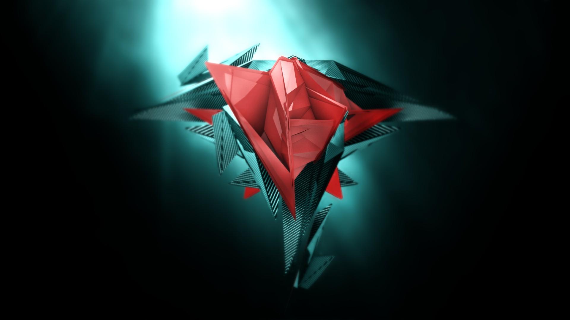 Red And Black Geometric Wallpapers Wallpaper Cave