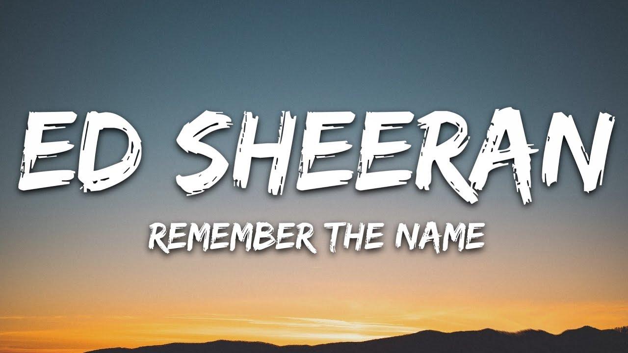 Ed Sheeran Remember The Name Wallpapers Wallpaper Cave