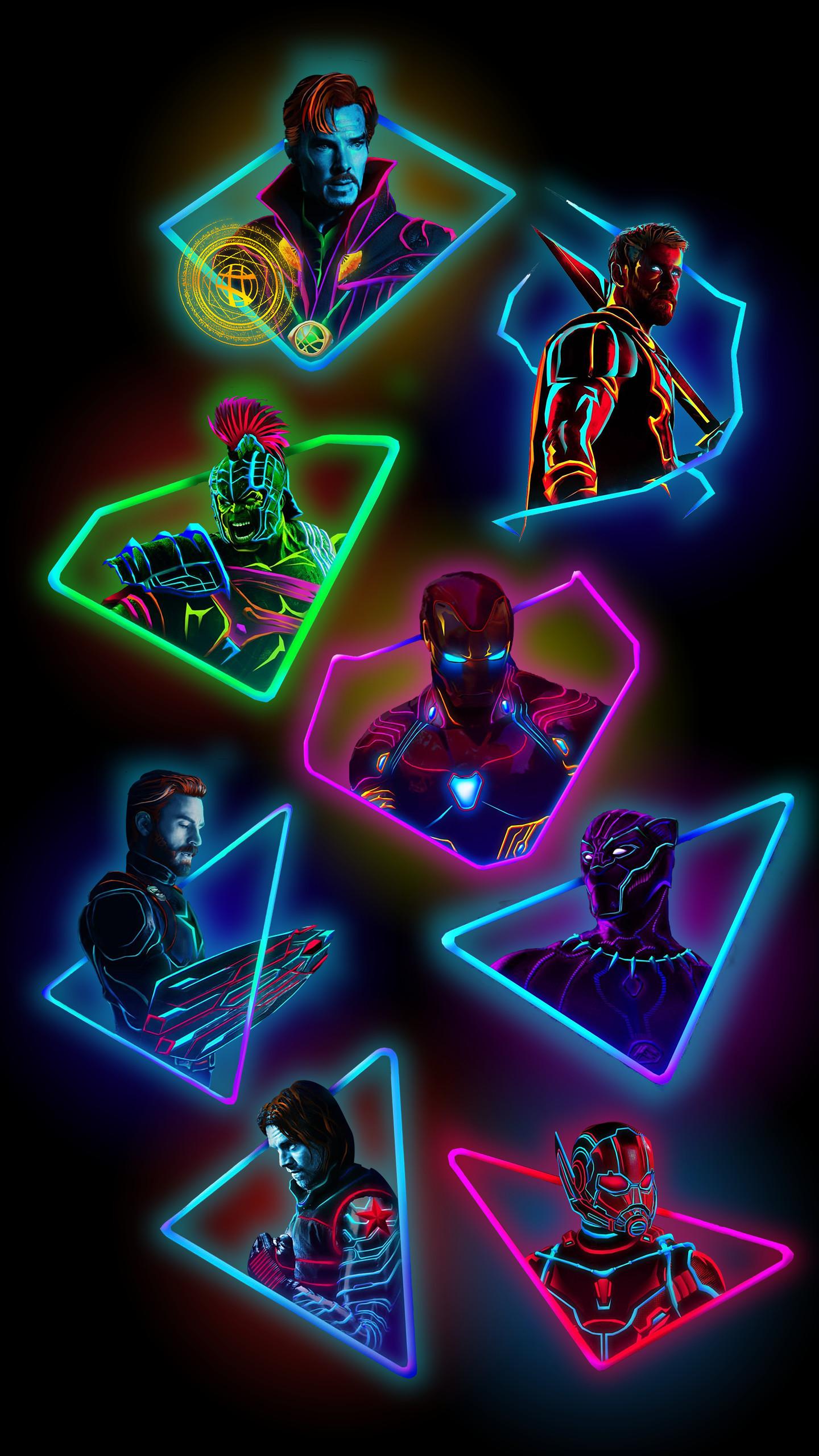 Black Panther Neon Wallpapers Wallpaper Cave