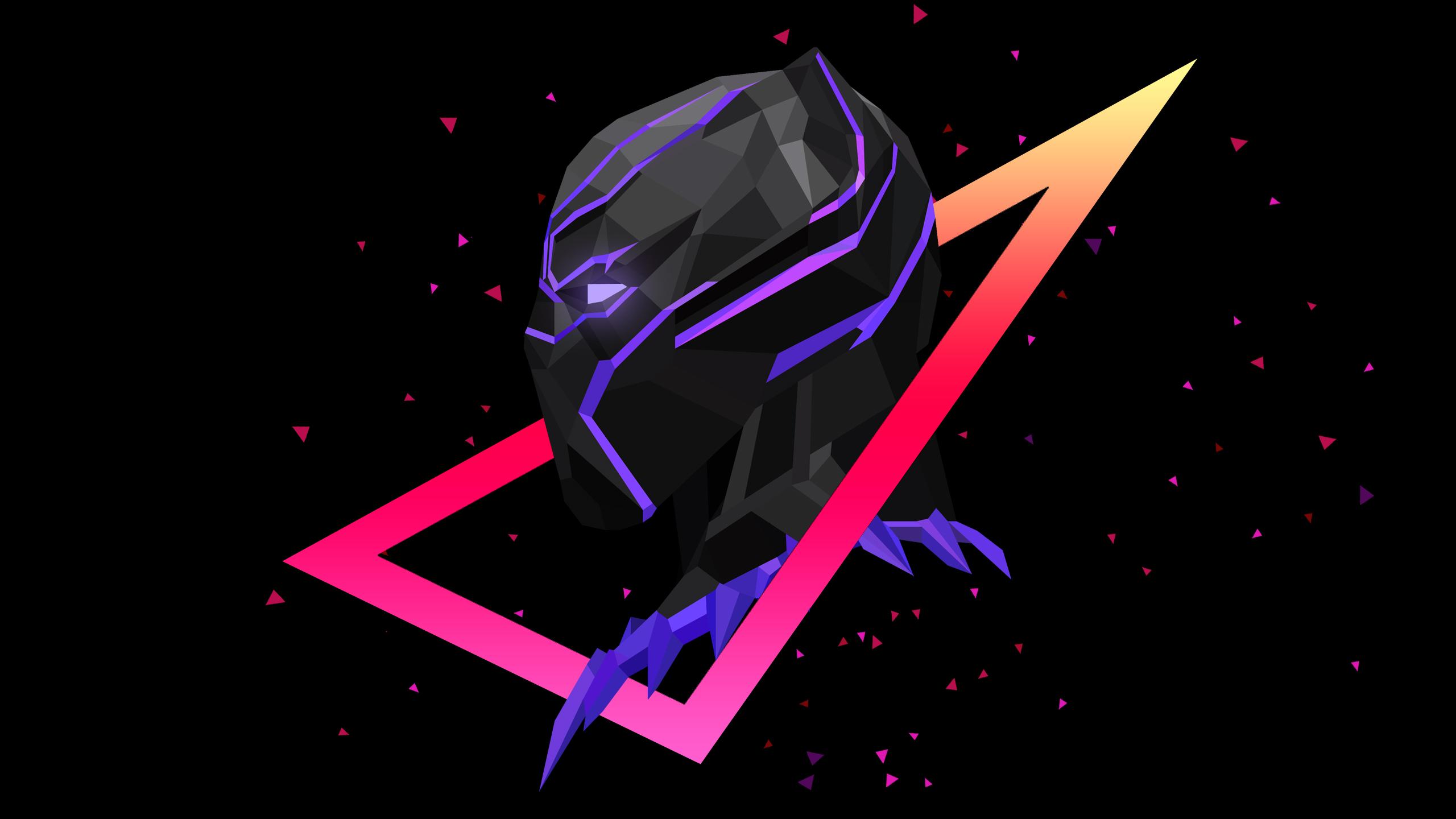 Black Panther Neon Wallpapers Wallpaper Cave
