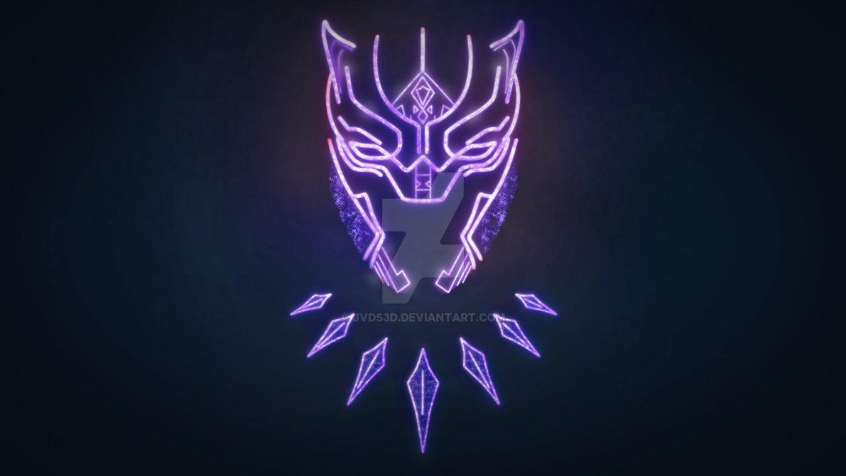 Black Panther Neon Wallpapers Wallpaper Cave
