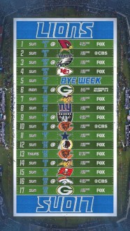 Detroit Lions Schedule 2023 Printable Printable Word Calendar