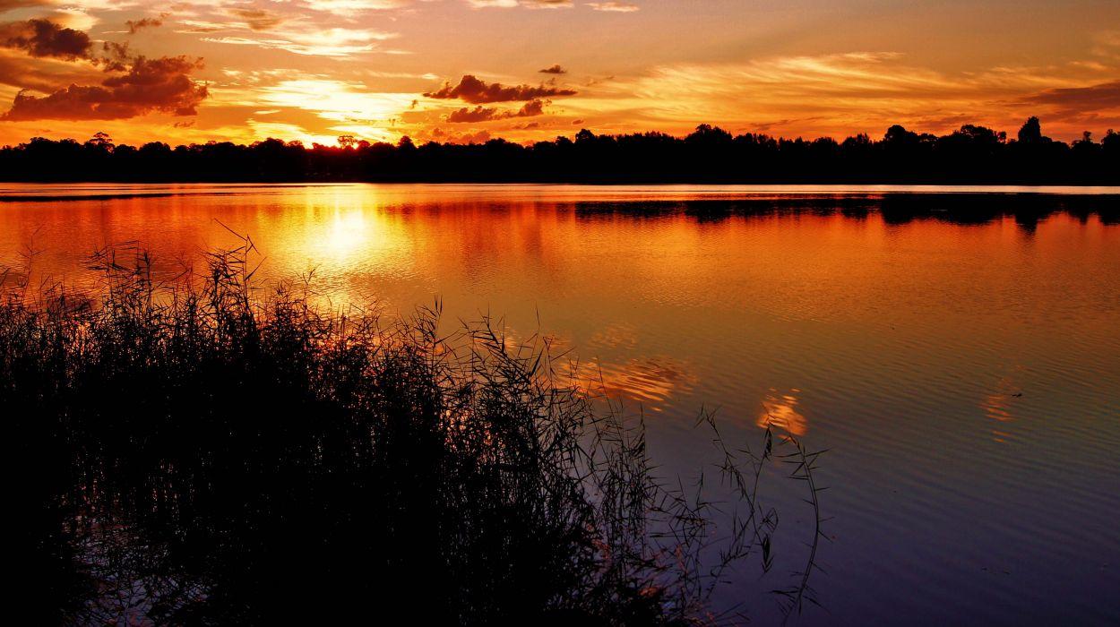 Sunset Lake Wallpapers Wallpaper Cave