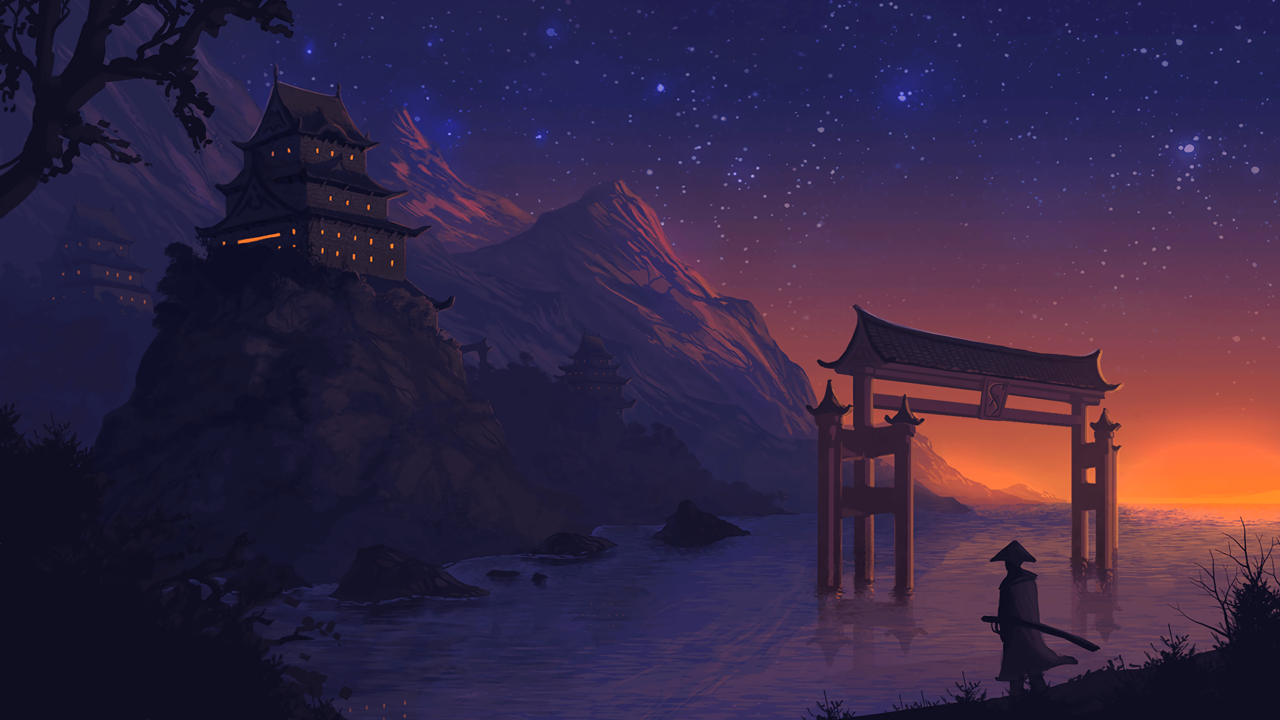 Scenery Night Digital Art Wallpapers Wallpaper Cave