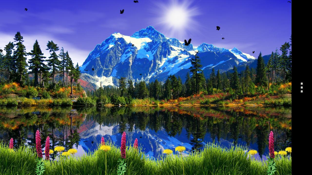 Landscape With Mountain, Lake And Flowers Wallpapers Wallpaper Cave