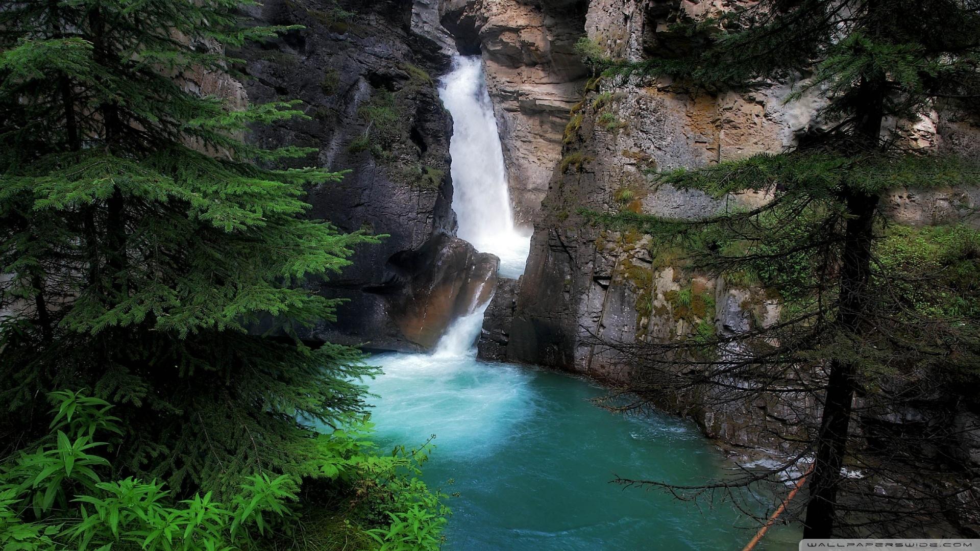 Mountain Waterfall Wallpapers Wallpaper Cave