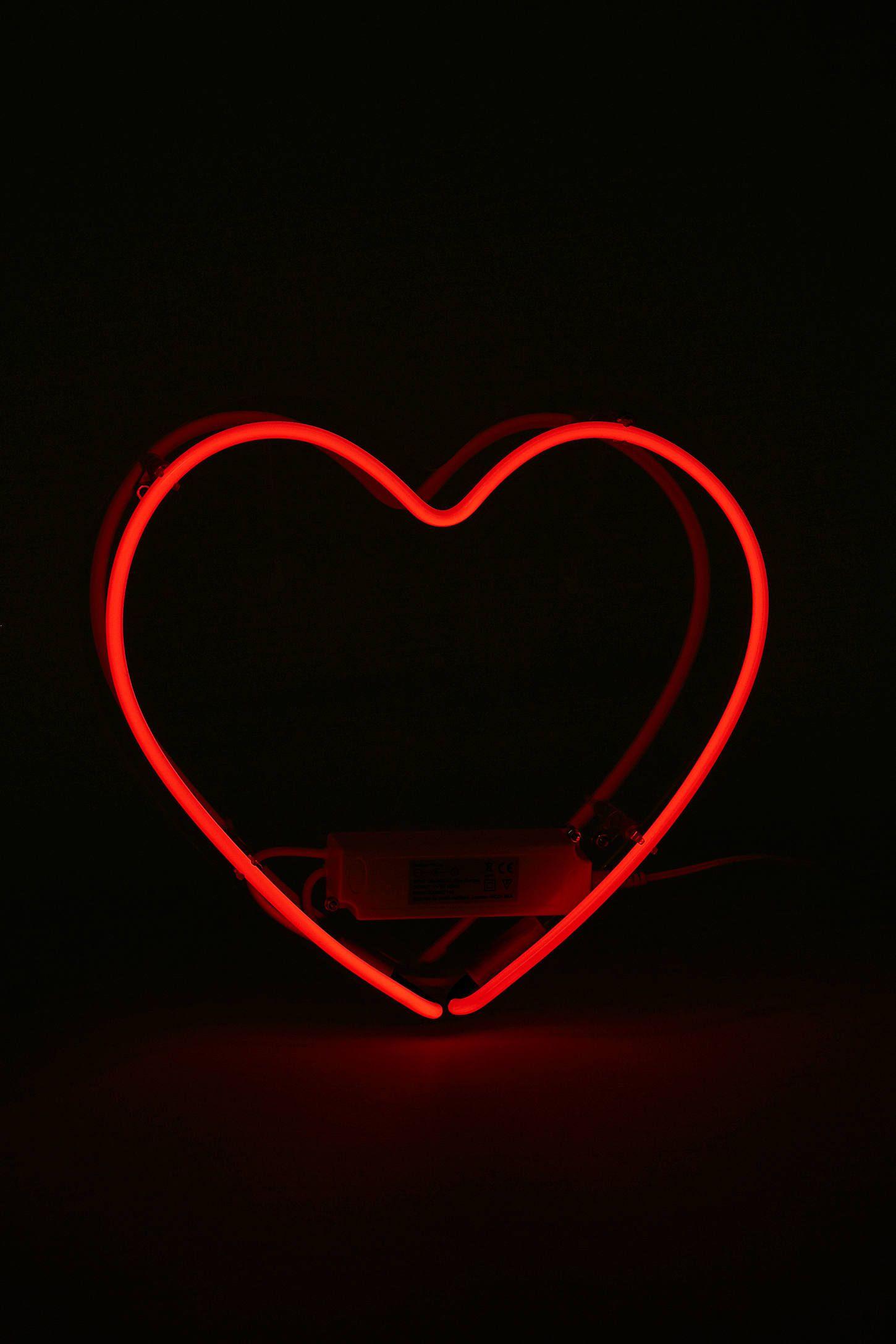 Retro Red Heart Aesthetic Neon Wallpapers Wallpaper Cave