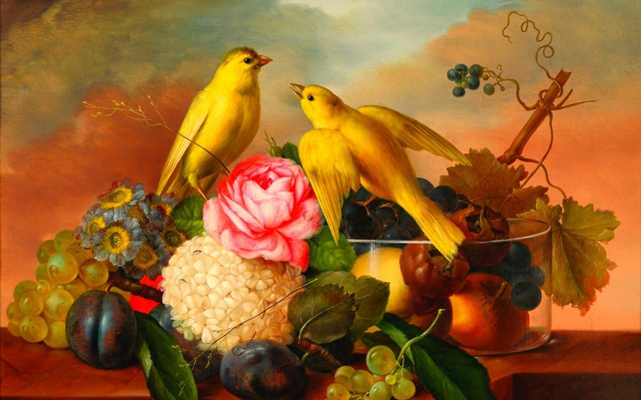 Fruit And Birds Wallpapers - Wallpaper Cave