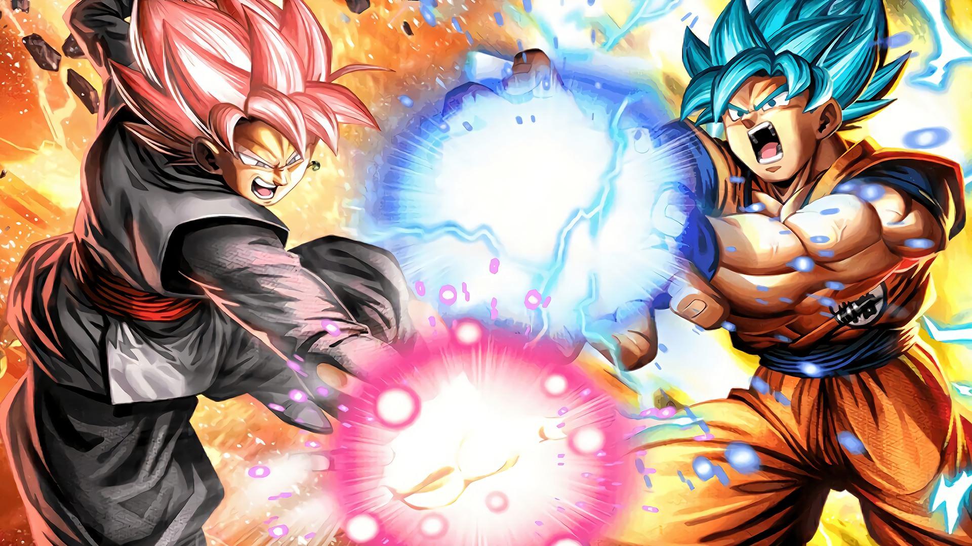 Goku Black Vs Vegeta Wallpapers Wallpaper Cave