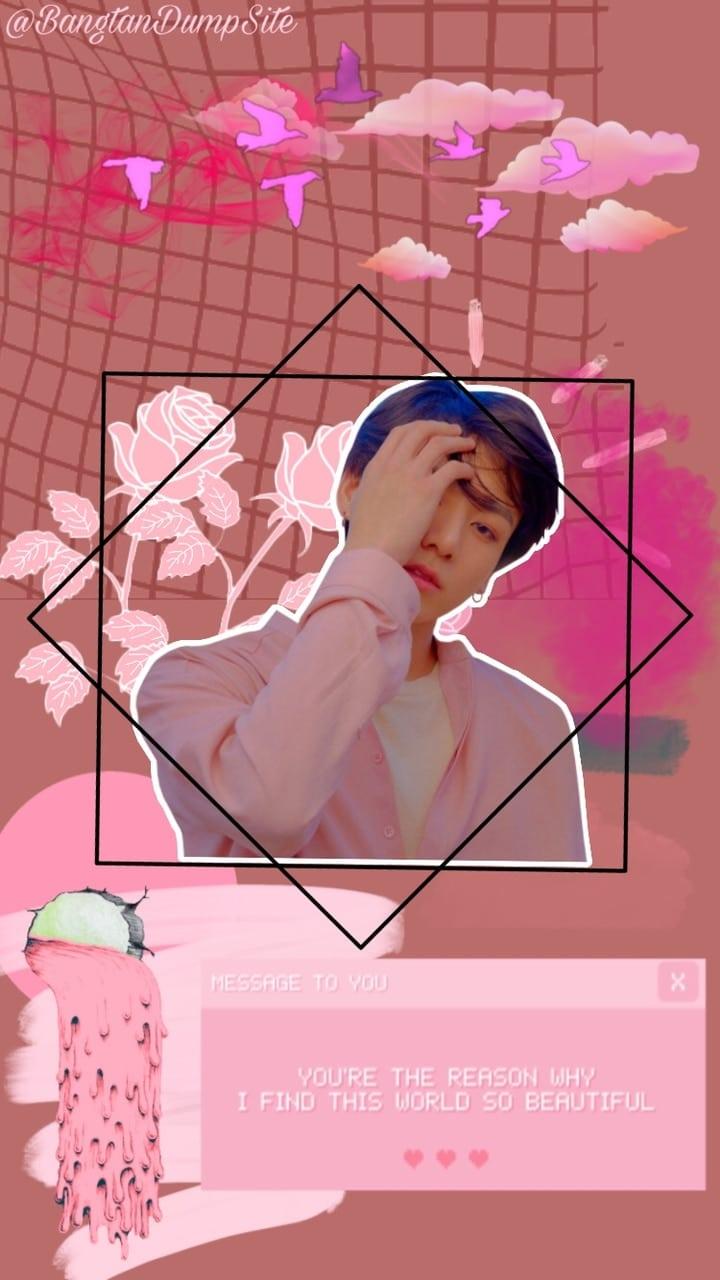 BTS Pink Wallpapers Wallpaper Cave