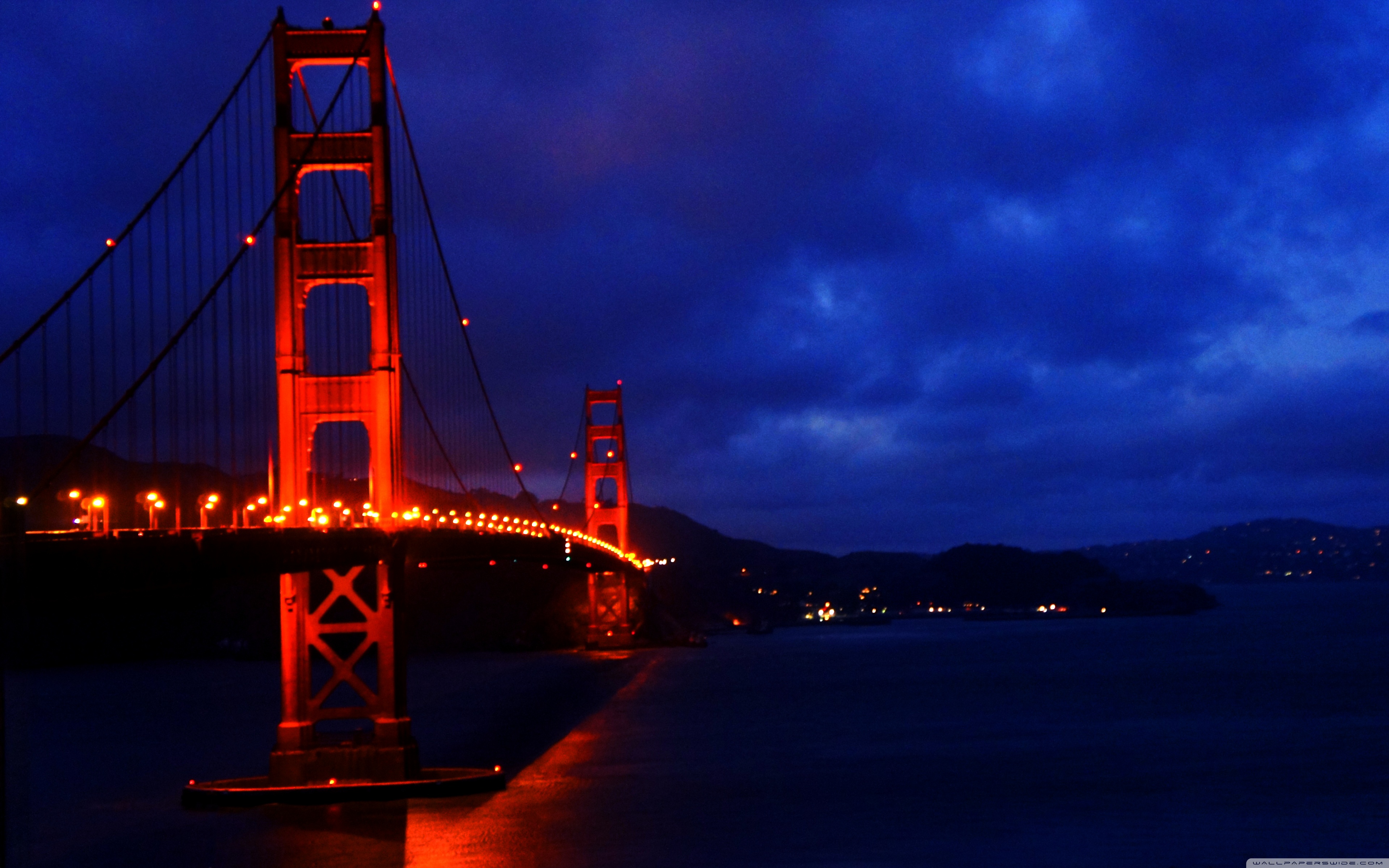 Golden Gate Bridge At Night Wallpapers Wallpaper Cave