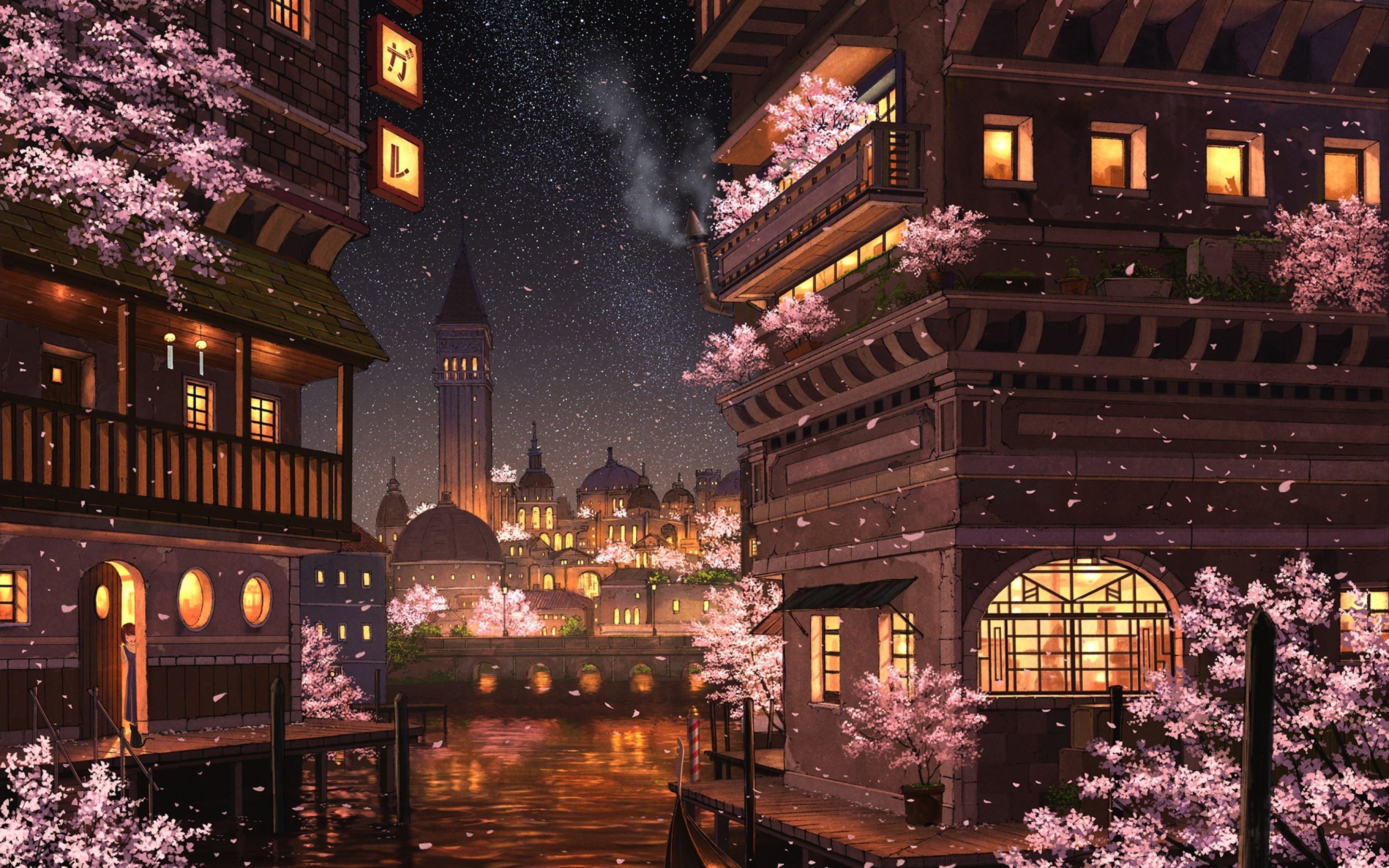 Sakura Night Wallpapers Wallpaper Cave