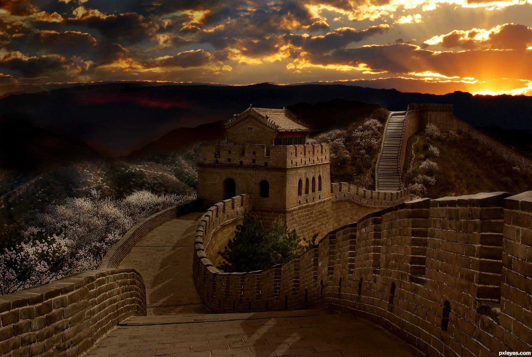 Great Wall Of China Panorama Wallpapers Wallpaper Cave
