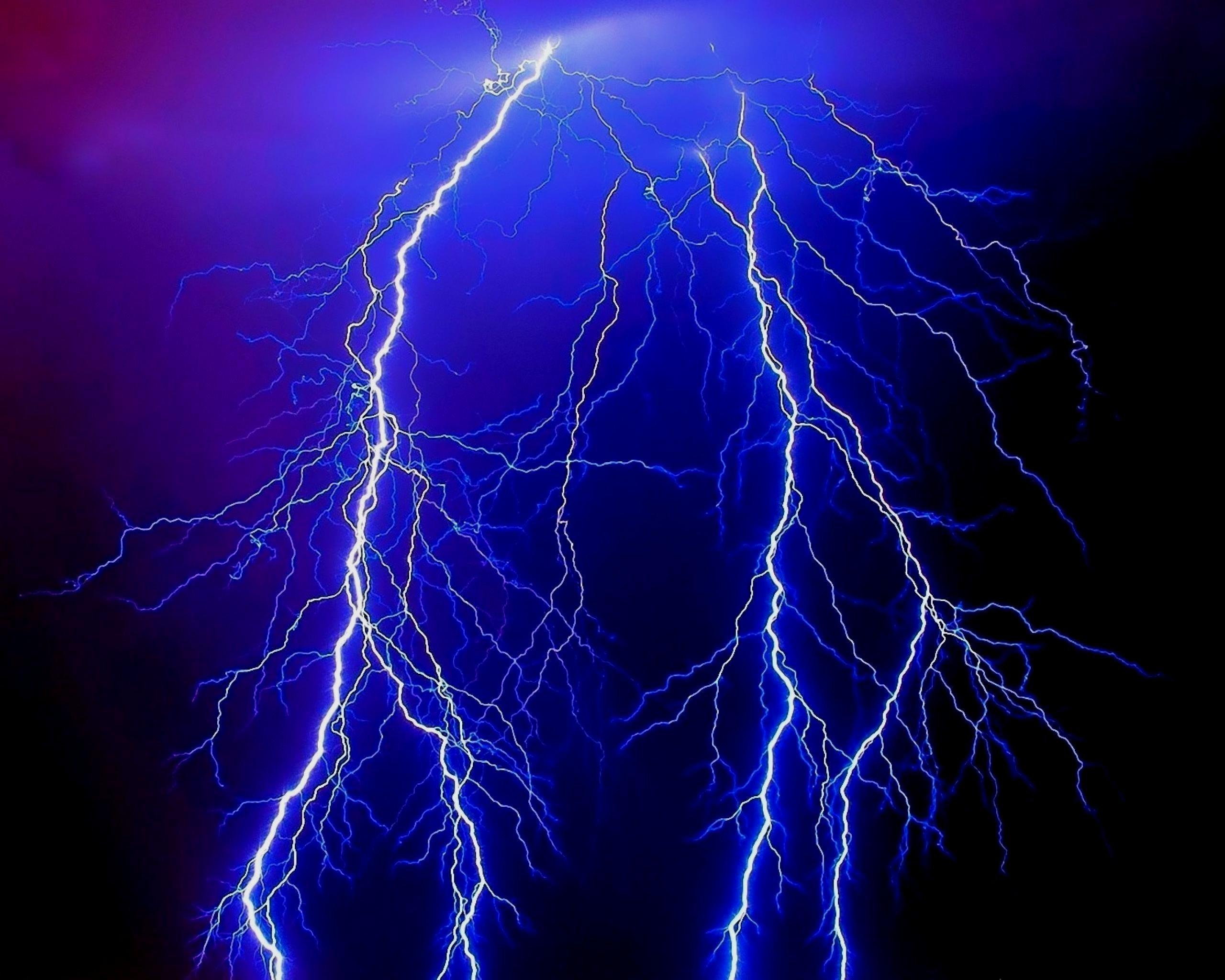 Blue Lightning Wallpapers Wallpaper Cave