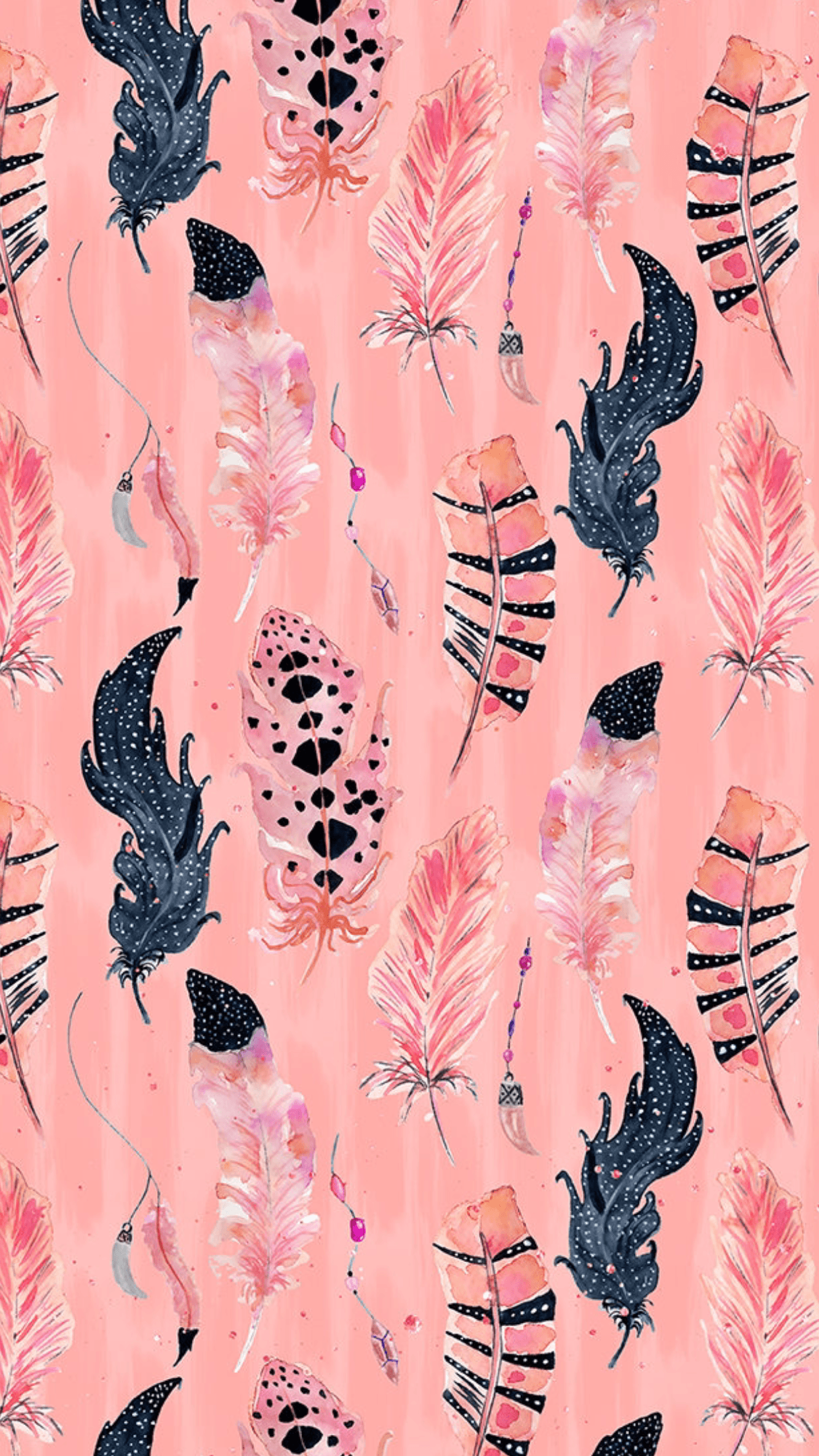 Bohemian Feathers Wallpapers Wallpaper Cave