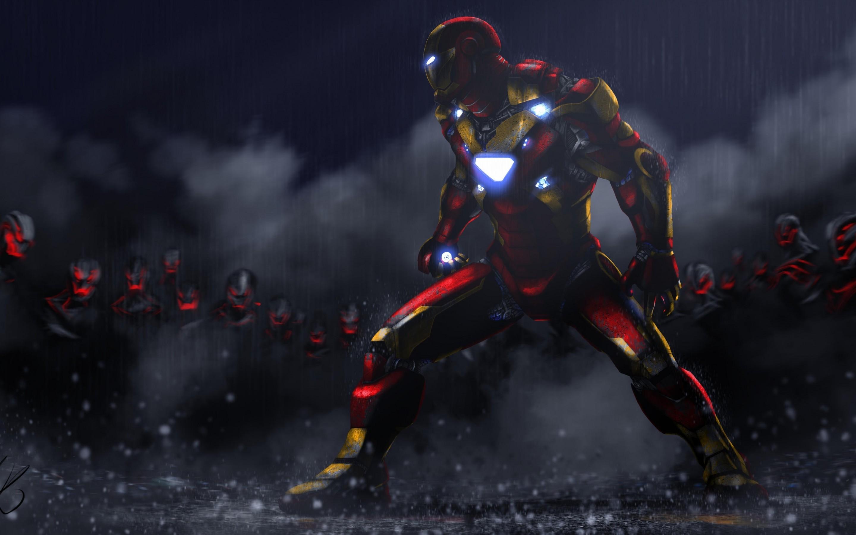 Iron Man Fighting Wallpapers Wallpaper Cave