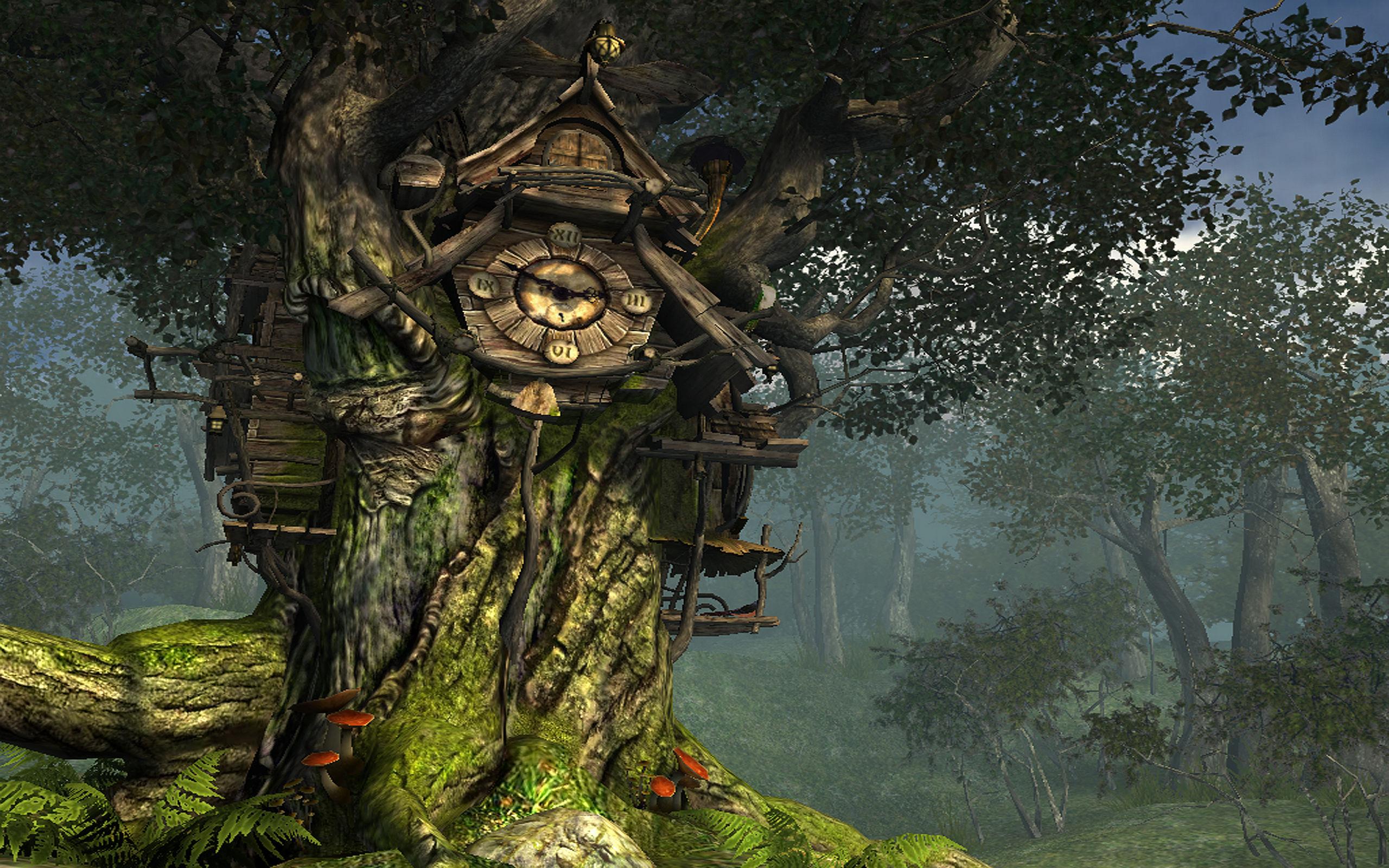 Fantasy Clock Desktop Wallpapers Wallpaper Cave