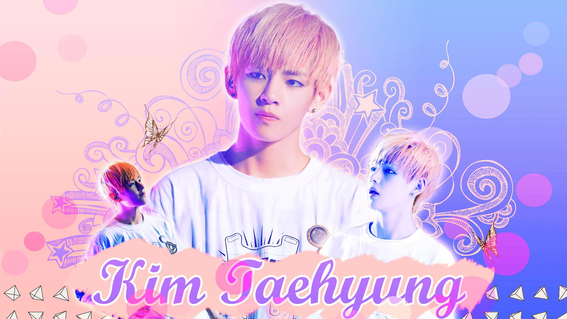 Taehyung Aesthetic Pink Desktop Wallpapers Wallpaper Cave