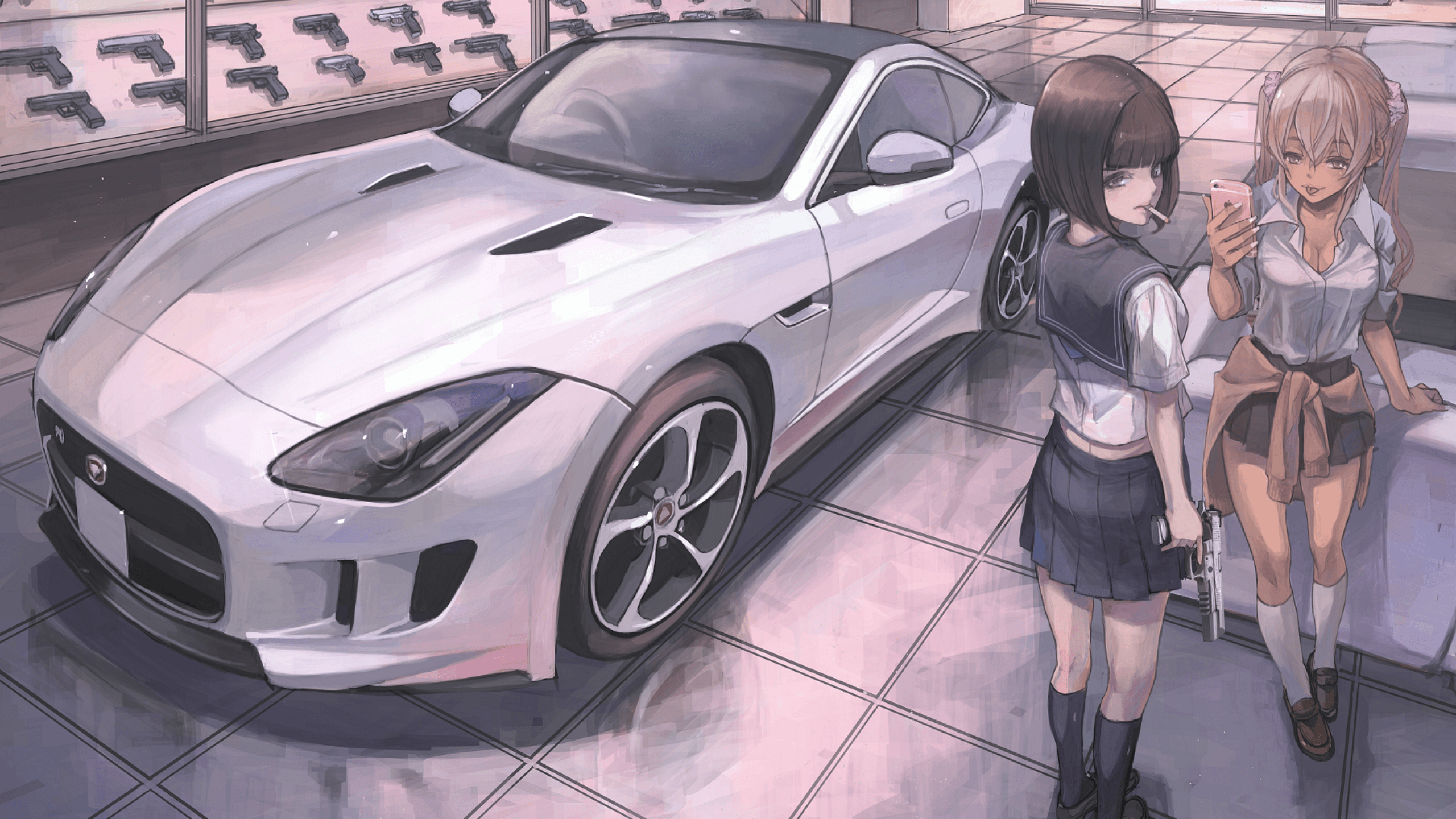 Car Anime Wallpapers Wallpaper Cave