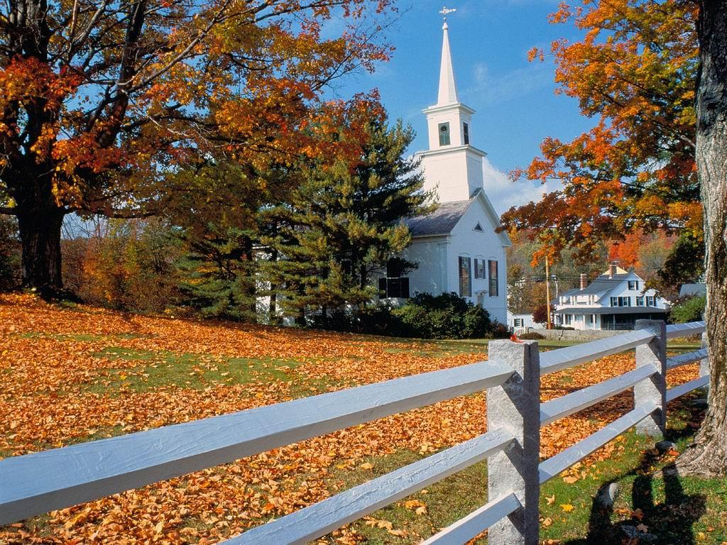 Little Church Autumn Wallpapers Wallpaper Cave