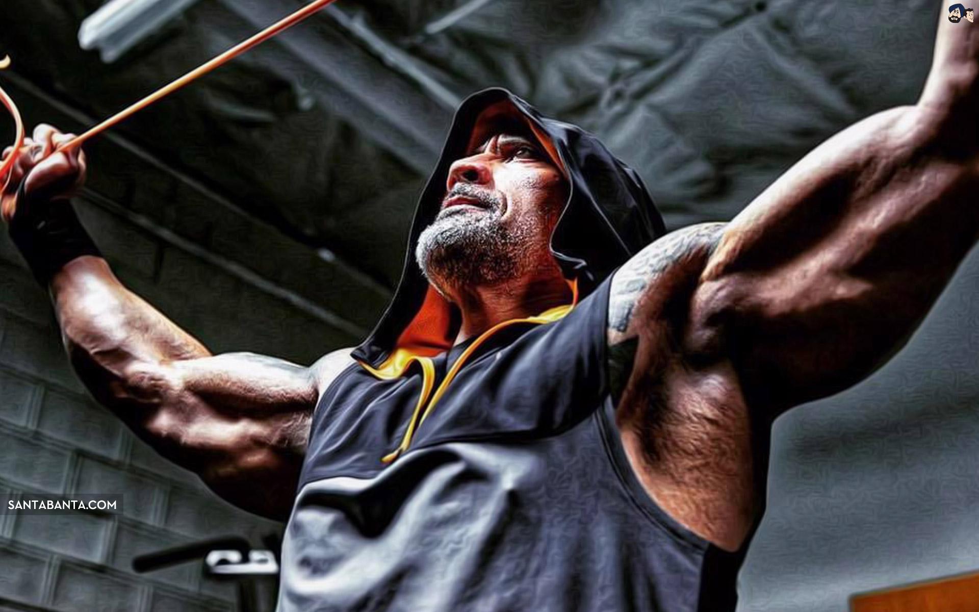 Dwayne Johnson Workout Wallpapers Wallpaper Cave