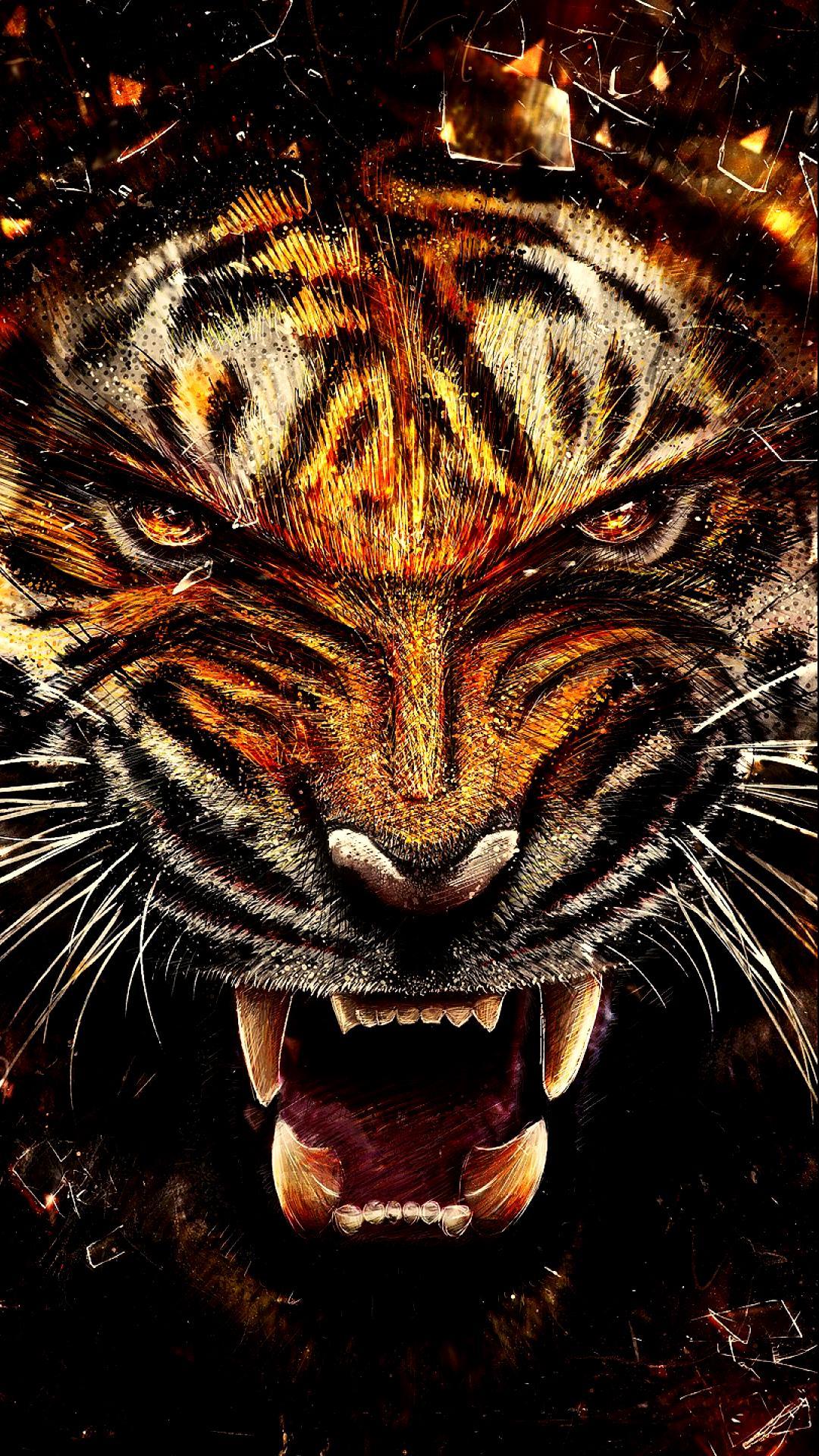 Orange Tigers Wallpapers Wallpaper Cave