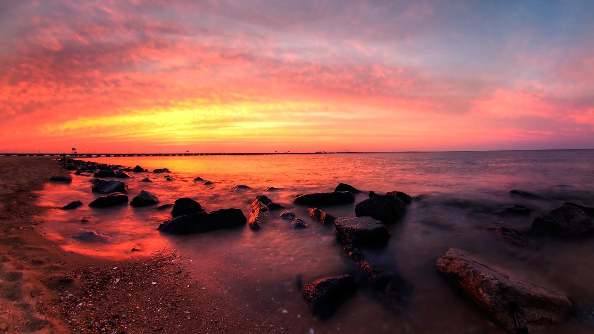 Sunset Landscape Scenery Wallpapers Wallpaper Cave