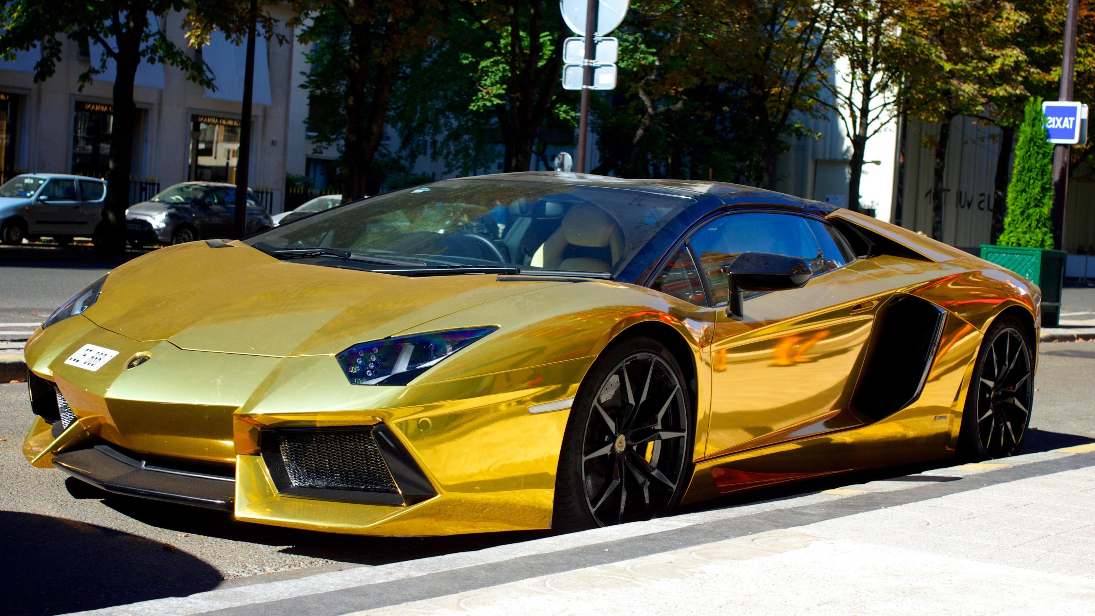Gold Plated Lambo Wallpapers Wallpaper Cave