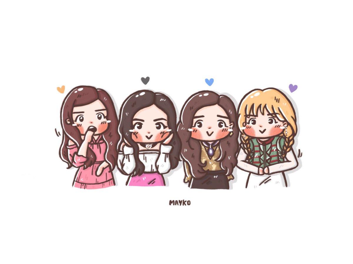 Blackpink Cartoon Wallpapers Wallpaper Cave