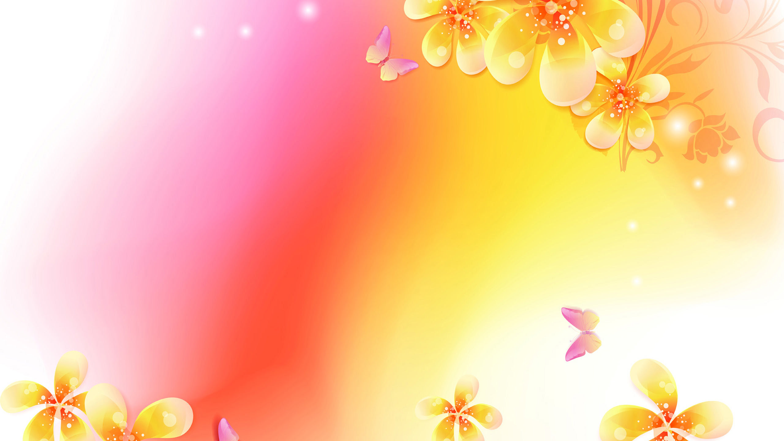 Pink And Yellow Wallpapers Wallpaper Cave
