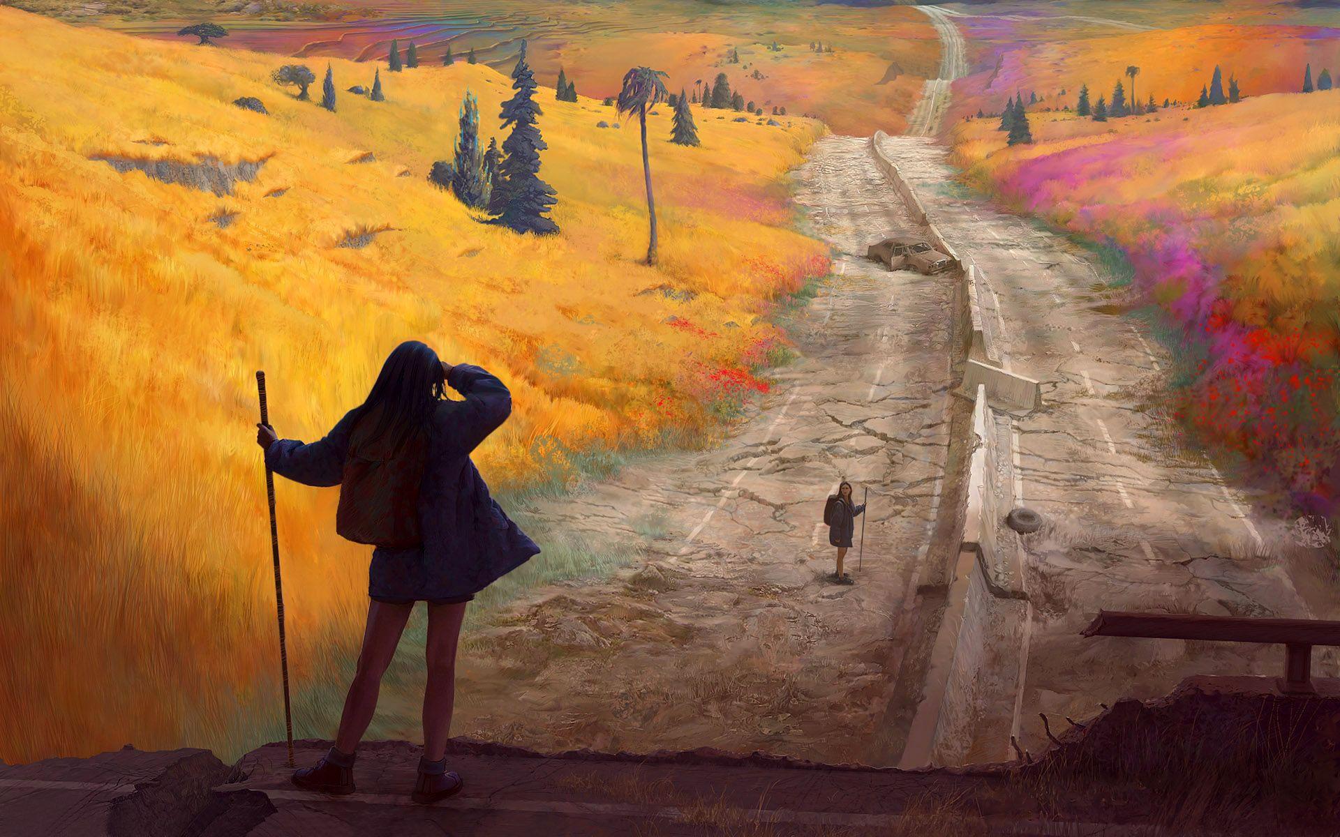 Journey Painting Wallpapers Wallpaper Cave