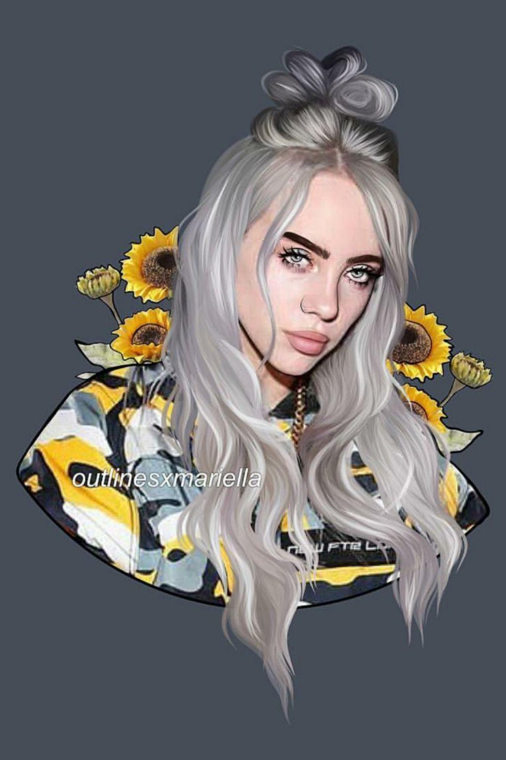 Billie Eilish Cartoon Wallpapers Wallpaper Cave