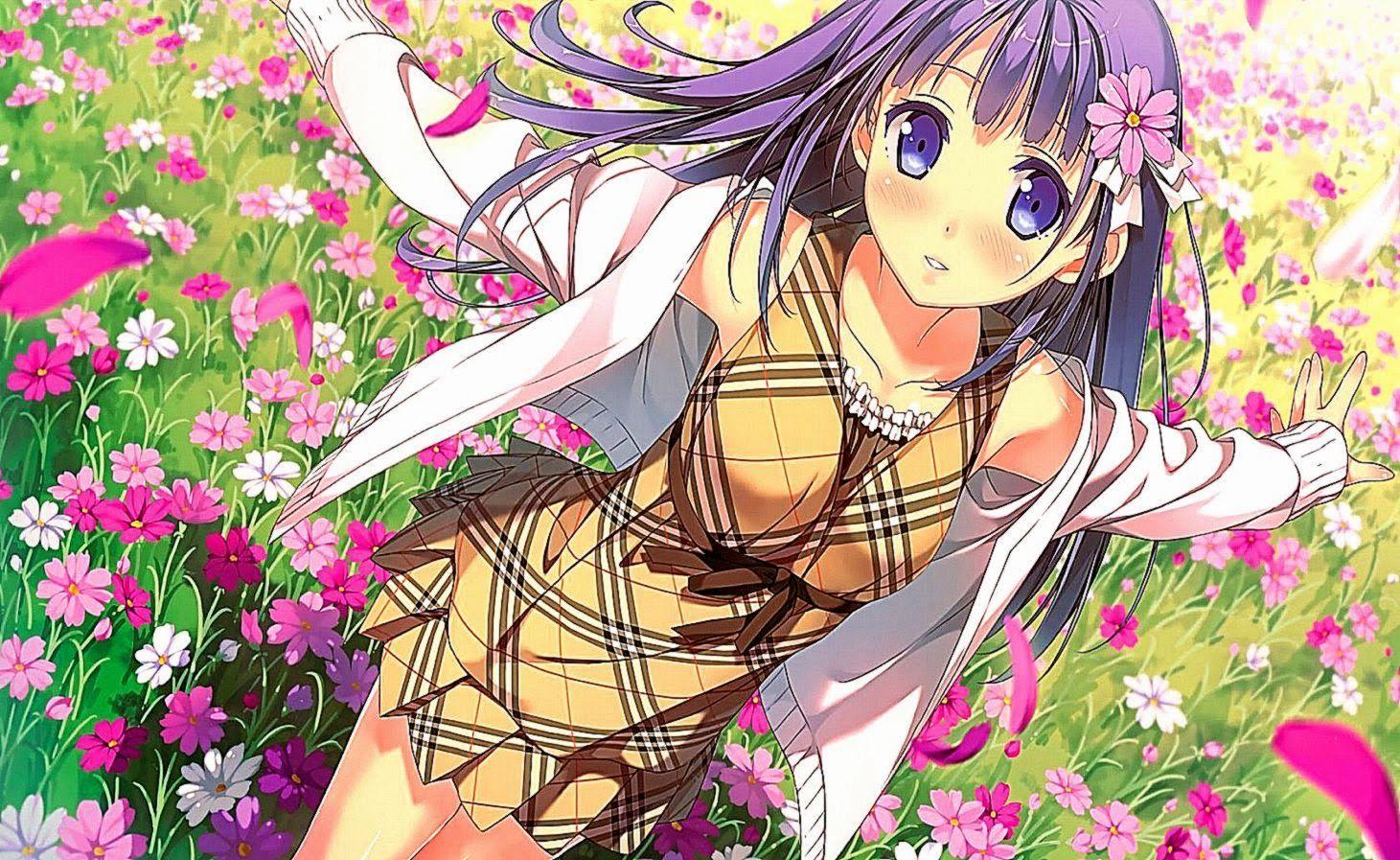 Happy Anime Girl Wallpapers Wallpaper Cave