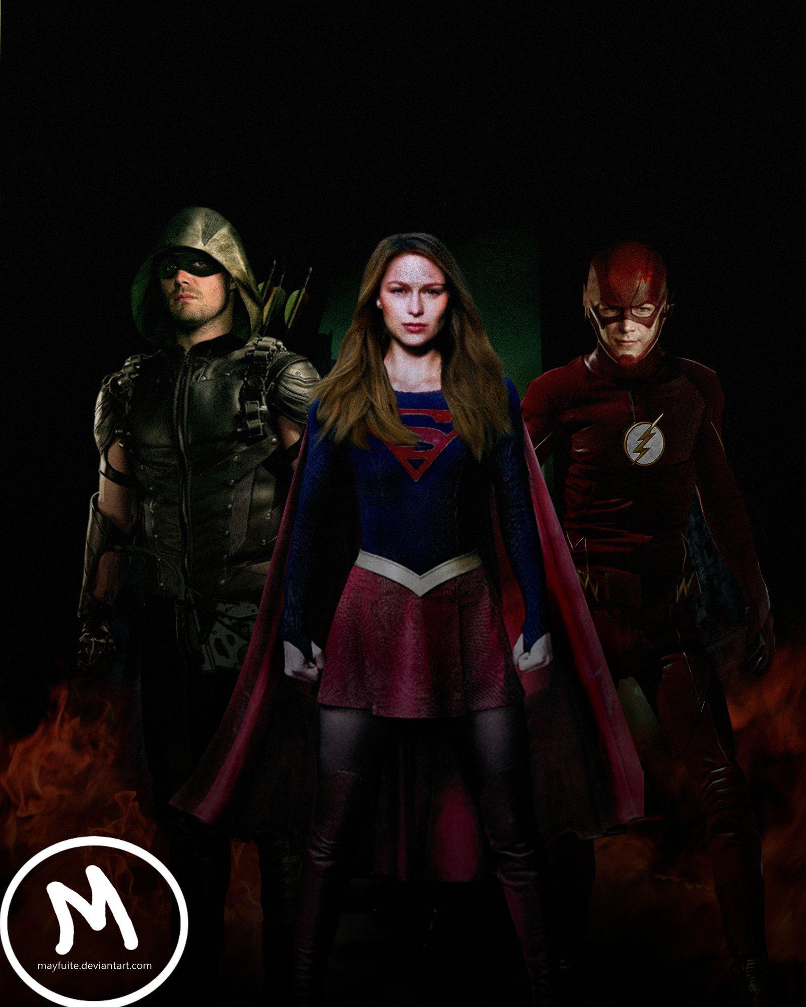 Green Arrow, Flash And Supergirl Wallpapers Wallpaper Cave
